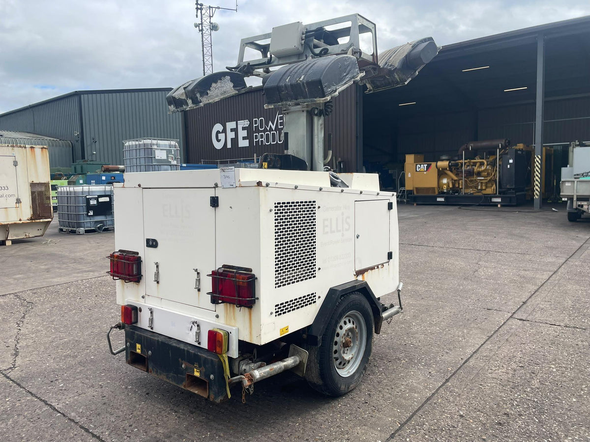8kVA Bruno  Site Light 908P Perkins PK 403D-11G Canopied Used Generator