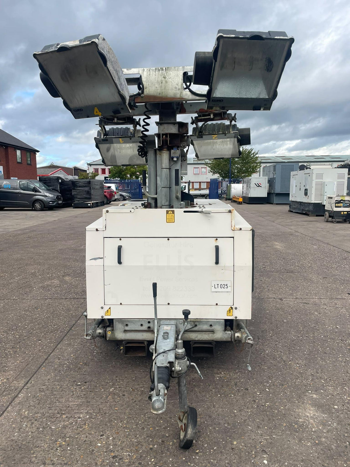 8kVA Bruno  Site Light 908P Perkins PK 403D-11G Canopied Used Generator