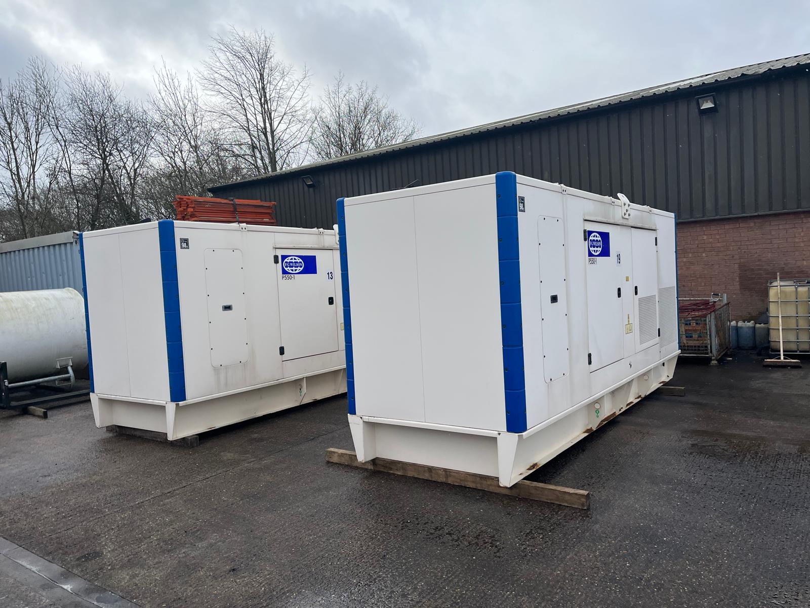 550kVA FG Wilson P550-1 Perkins used Generators (Multiples)