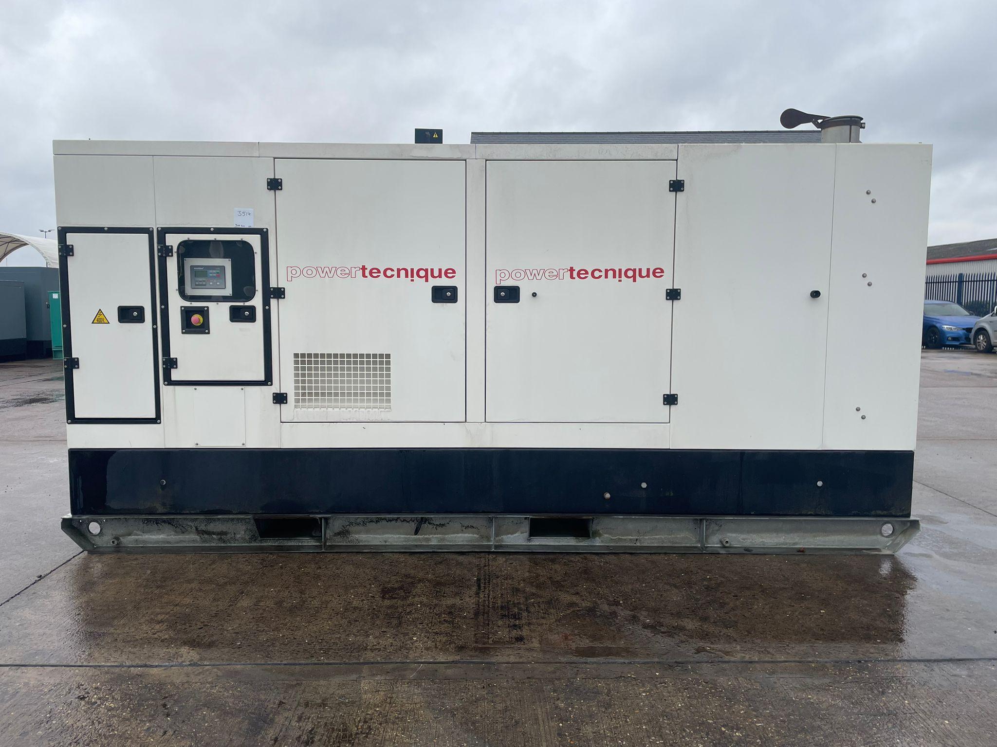 330kVA PowerTecnique Volvo TAD 941 GE Canopied Used Generator