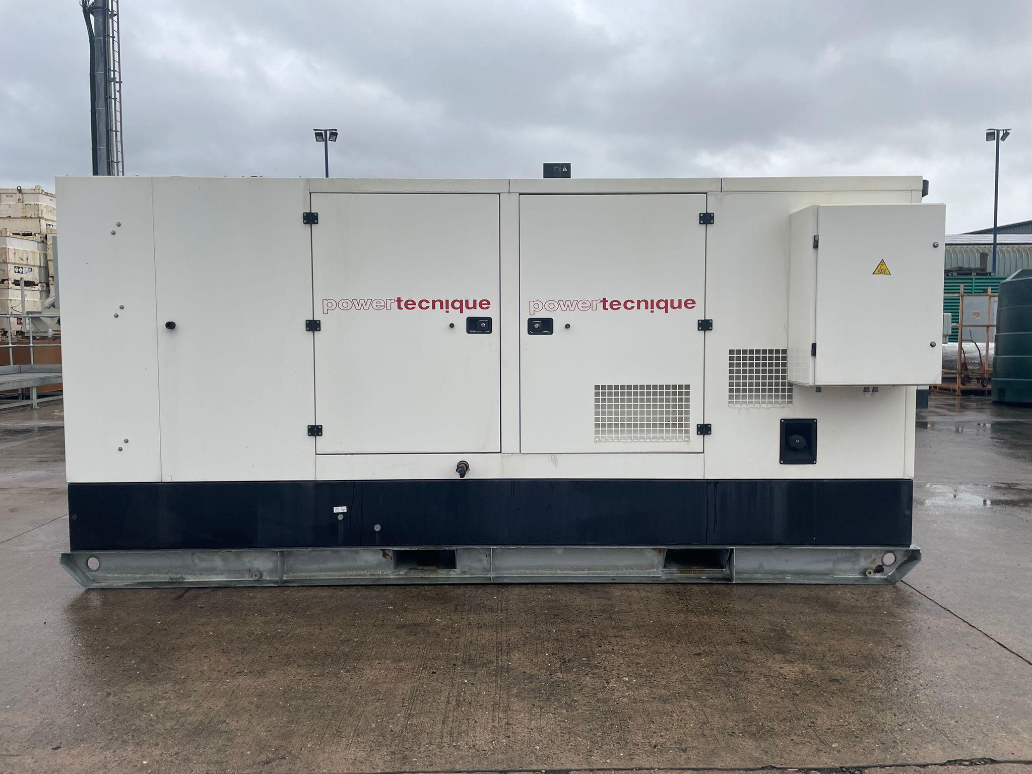 330kVA PowerTecnique Volvo TAD 941 GE Canopied Used Generator