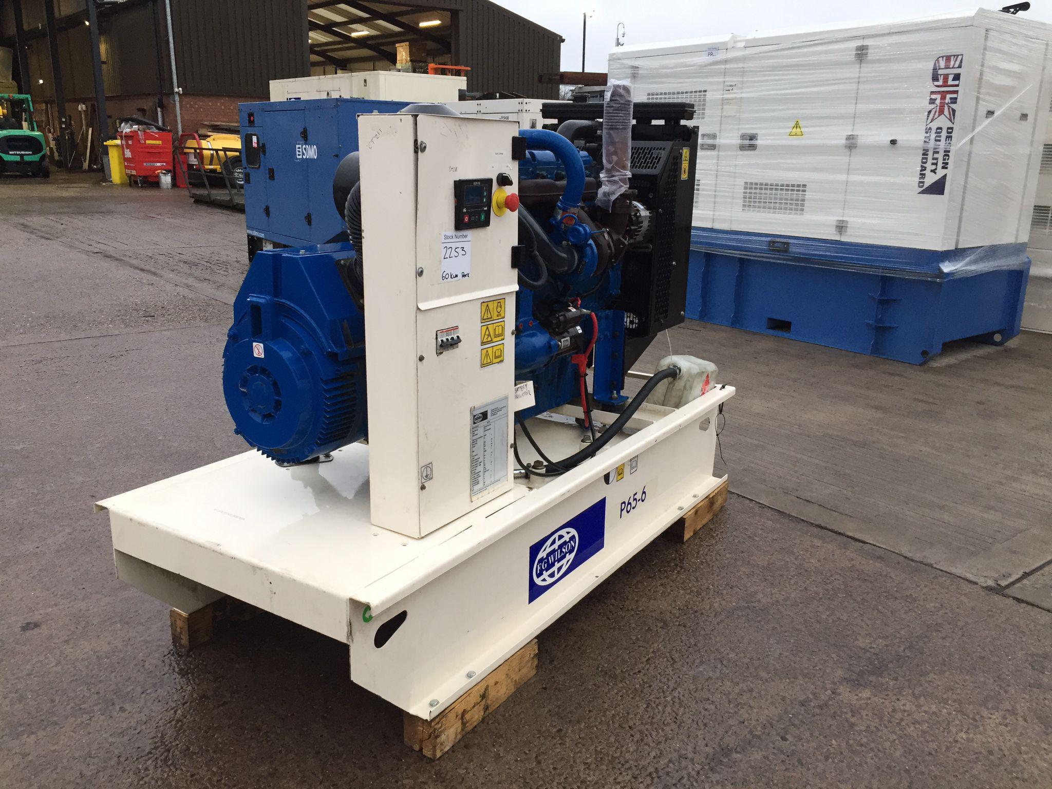 60KVA FG Wilson Perkins used generator