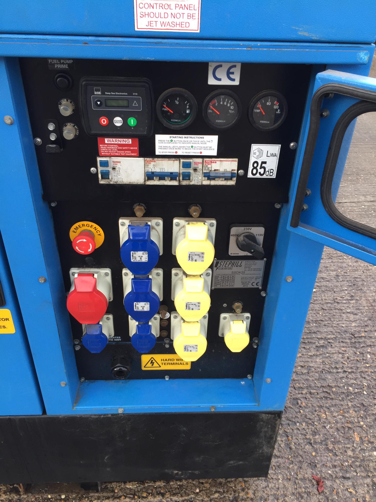 25KVA Stephill Kubota used generator