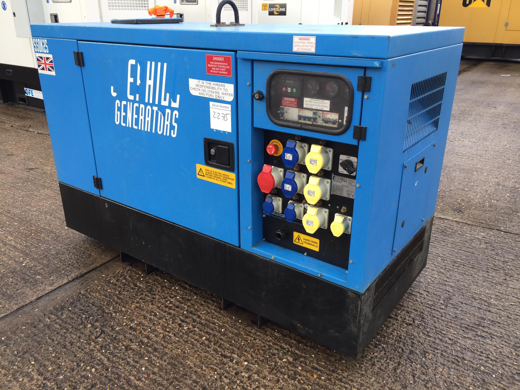 25KVA Stephill Kubota used generator